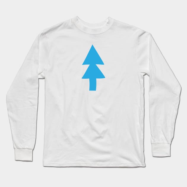 Blue Tree Long Sleeve T-Shirt by CrawfordFlemingDesigns